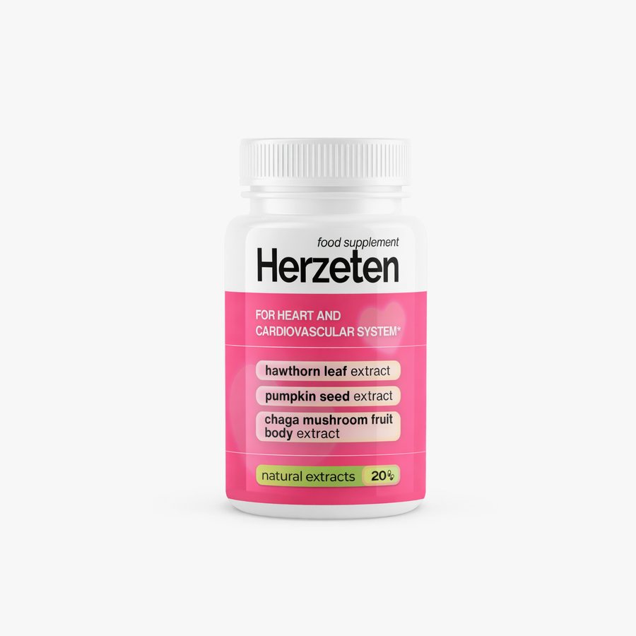 Herzeten – 20 капсули в бяло шише
