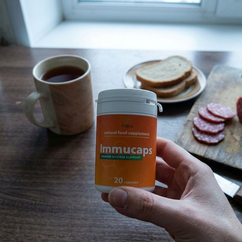 Immucaps – 20 капсули в оранжево бурканче
