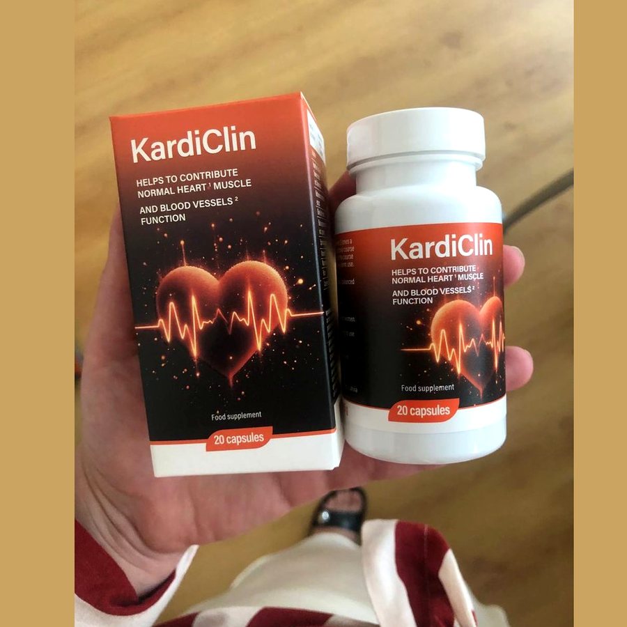 KardiClin – 20 капсули в шише и кутия