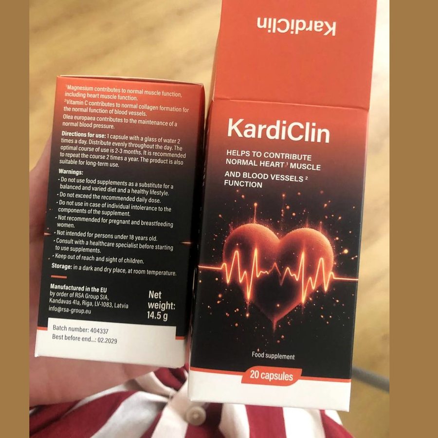KardiClin – 3 опаковки — за два месеца